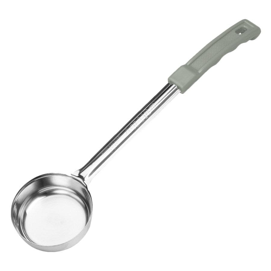 Winco Smallwares Each Winco Prime One-Piece Stainless Steel 4 Ounce Solid Food Portioner Gray NSF | Denson CFE