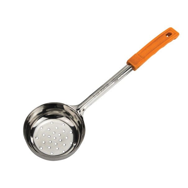 Winco Smallwares Each Winco Prime One-piece Stainless Steel 8 Ounce Perforated Food Portioner Orange | Denson CFE
