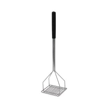 Winco Smallwares Each Winco PTMP-24S Square Faced Potato Masher with Soft Grip Handle | Denson CFE
