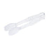 Winco Smallwares Each Winco PUTF-6C 6 Inch Flat Tongs Clear Polycarbonate NSF Approved | Denson CFE