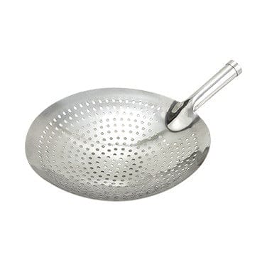Winco Smallwares Each Winco SC-12 12 Inch Skimmer Short Handle Stainless Steel | Denson CFE