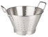 Winco Smallwares Each Winco SLO-11 Heavy Duty Stainless Steel 11 Quart Colander with Handles and Base 15 Inch Diameter | Denson CFE
