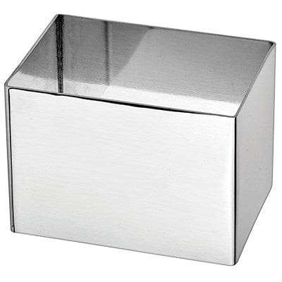 Winco Smallwares Each Winco SPM-211T Rectangular Stainless Steel Pastry Mold 2.5 x 1.75 x 1.75 | Denson CFE