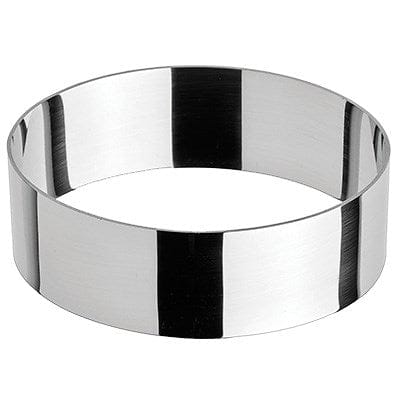 Winco Smallwares Each Winco SPM-41O Oval Pastry Mold 4 x 1.38 Inch Dishwasher Safe Stainless Steel Mirror Finish | Denson CFE