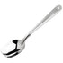 Winco Smallwares Each Winco SPS-S10 Slanted Solid Plating Spoon 10 Inch Dishwasher Safe Stainless Steel Satin Finish | Denson CFE