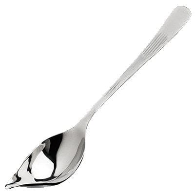 Winco Smallwares Each Winco SPS-TS8 Eight Inch Drizzling Plating Spoon with Tapered Spout | Denson CFE
