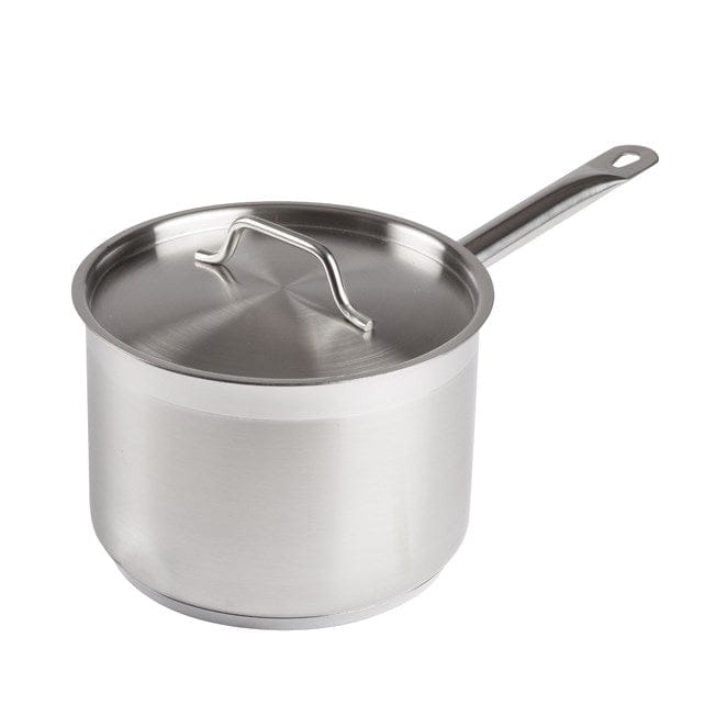 Winco Smallwares Each Winco SSSP4 Premium Stainless Steel Induction Ready Sauce Pan 4.5 Quart | Denson CFE