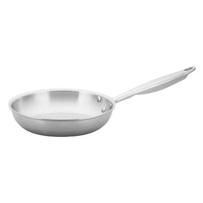 Winco Smallwares Each Winco TGFP-8 Tri-Gen 8 Inch Induction-Ready Tri-Ply Stainless Steel Fry Pan | Denson CFE