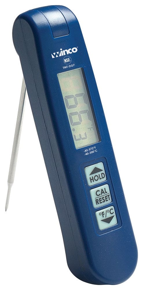 Winco Smallwares Each Winco TMT-DG7 Thermocouple Thermometer Folding Probe -40 to 572 Fahrenheit | Denson CFE