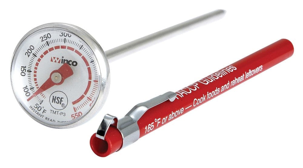 Winco Smallwares Each Winco TMT-P3 Pocket Test Thermometer 5 Inch Dial 0 to 220 Degrees Fahrenheit | Denson CFE