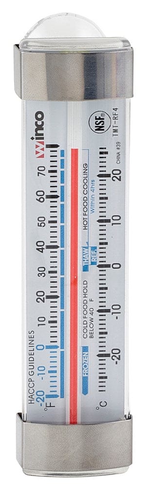 Winco Smallwares Each Winco TMT-RF4 Refrigerator Freezer Thermometer 3.5 Inch Precision Temperature Control | Denson CFE