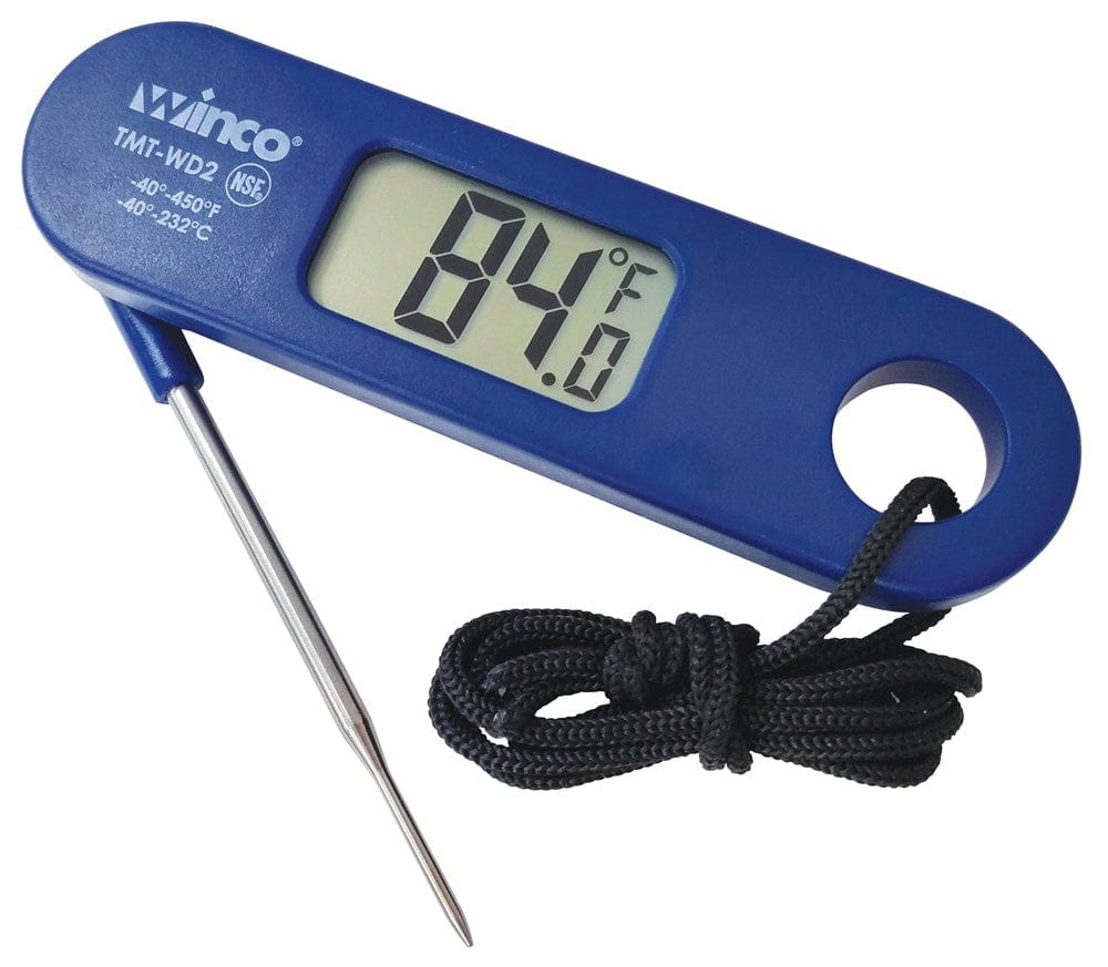 Winco Smallwares Each Winco TMT-WD2 Digital Thermometer Folding Probe -40 to 450 Fahrenheit | Denson CFE