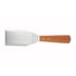 Winco Smallwares Each Winco TN719 Stainless Steel Solid Hamburger Turner with Wood Handle | Denson CFE
