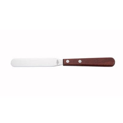 Winco Smallwares Each Winco TNS-4 Bakery Spatula with Wooden Handle 4 Inch x 11/16 Inch Blade | Denson CFE