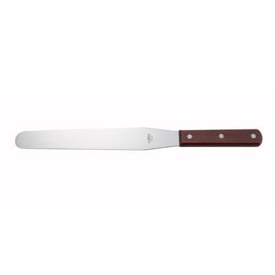 Winco Smallwares Each Winco TNS-9 Bakery Spatula 10 Inch Blade Wooden Handle Stainless Steel Satin Finish | Denson CFE