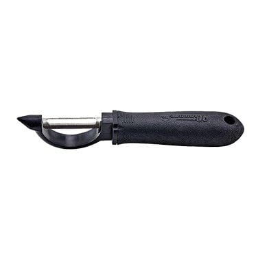 Winco Smallwares Each Winco VP-304 Serrated Edge Straight Peeler with Soft Grip Handle Stainless Steel Dishwasher Safe | Denson CFE