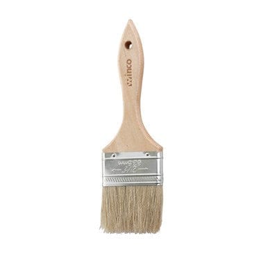 Winco Smallwares Each Winco WBR-25 Pastry Brush with Boar Bristles and Wooden Handle | Denson CFE