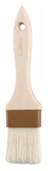 Winco Smallwares Each Winco WFB-20 Pastry and Basting Brush with Boar Bristle 2 Inch Wide Flat Wooden Handle | Denson CFE