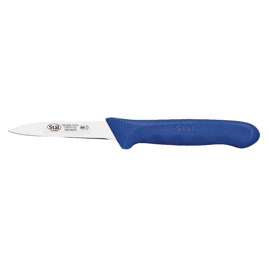Winco Smallwares Pack / Blue Winco KWP-30U Stal Paring Knives Set of Two Blue Handle High Carbon Stainless Steel | Denson CFE