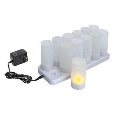 Winco Smallwares Set Winco CLR-12S Rechargeable Tealight with Plastic Cup Set