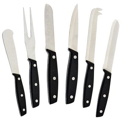 Winco Smallwares Set Winco KCS-6 Cheese Knife Set with POM Handles Stainless Steel Blades | Denson CFE