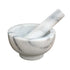 Winco Smallwares Set Winco MPS-42W Marble Mortar and Pestle Set 4.5 Inch Diameter | Denson CFE