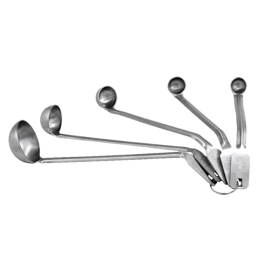 Winco Smallwares Set Winco MSL-5S Mini Ladle Set 5 Pieces Stainless Steel Measuring Spoons | Denson CFE
