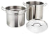 Winco Smallwares Set Winco SSDB12 12 Quart Stainless Steel Double Boiler with Cover Induction Ready Heavy Duty | Denson CFE