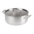 Winco Smallwares Set Winco SSLB-10 10 Quart Stainless Steel Brazier with Cover Tri-Ply Heavy Duty Induction Ready | Denson CFE
