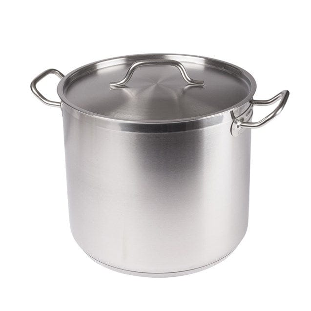Winco Smallwares Set Winco SST-20 Stainless Steel 20 Quart Premium Induction Ready Stock Pot with Lid | Denson CFE
