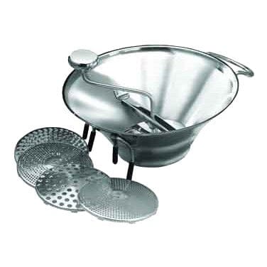 Winco Smallwares Set Winco SVM-12 Heavyweight Professional Food Mill with Five Graters, 5 Quart Stainless Steel | Denson CFE