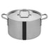 Winco Smallwares Set Winco TGSP-16 Stainless Steel 16 Quart Tri-Gen Induction Ready Stock Pot with Cover | Denson CFE