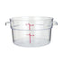 Winco Storage & Transport Each Winco PCRC-2 Clear Round Food Storage Container 2 Quart Dishwasher Safe | Denson CFE