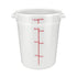 Winco Storage & Transport Each Winco PPRC-8W 8 Quart White Food Storage Container for Fruits and Vegetables | Denson CFE