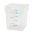 Winco Storage & Transport Each Winco PTSC-18 18 Quart Translucent Square Storage Container with Handles | Denson CFE