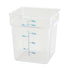 Winco Storage & Transport Each Winco PTSC-18 18qt Square Storage Container, Translucent, PP