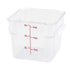 Winco Storage & Transport Each Winco PTSC-6 6 Qt. Polypropylene Square Food Storage Container