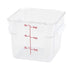 Winco Storage & Transport Each Winco PTSC-6 6 Quart Polypropylene Square Food Storage Container | Denson CFE