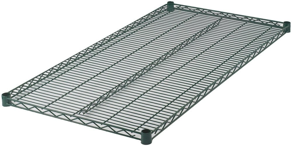 Winco Storage & Transport Each Winco VEX-2454 Epoxy Coated Wire Shelf 24 x 54 Green NSF Certified | Denson CFE