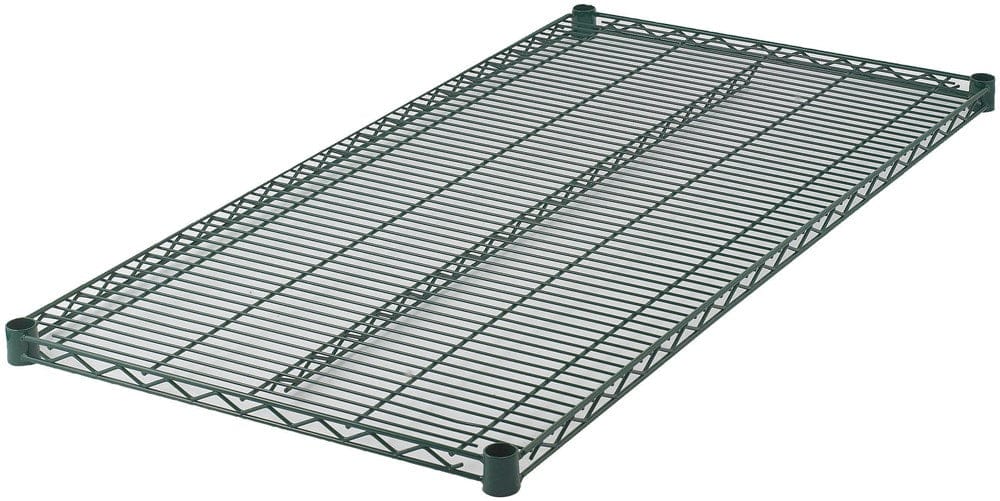 Winco Storage & Transport Each Winco VEX-2460 Epoxy Coated Wire Shelf 24 x 60 Green NSF Certified | Denson CFE