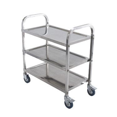 Winco Storage & Transport Set Winco SUC-30 Three Tier Stainless Steel Trolley with Casters | Denson CFE