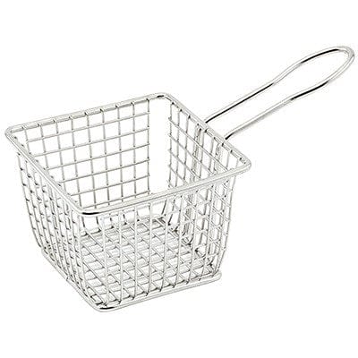 Winco Tabletop Each Winco FBM-443S 4" Square Mini Fry Basket, Stainless | Denson CFE