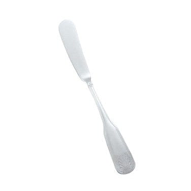 Winco Tabletop & Serving Dozen Winco 0006-12 Toulouse Stainless Steel Butter Spreader Extra Heavy Weight Mirror Finish | Denson CFE