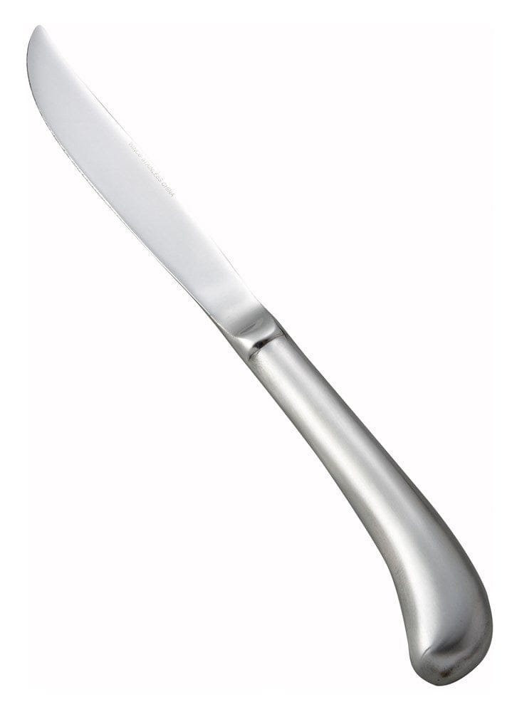 Winco Tabletop & Serving Dozen Winco 0015-11 Lafayette Stainless Steel Hollow Handle Steak Knife 9 1/4 Inch | Denson CFE