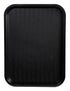 Winco Tabletop & Serving Each / Black Winco FFT-1014K Plastic Cafeteria Tray 10 x 14 Black Durable BPA Free | Denson CFE