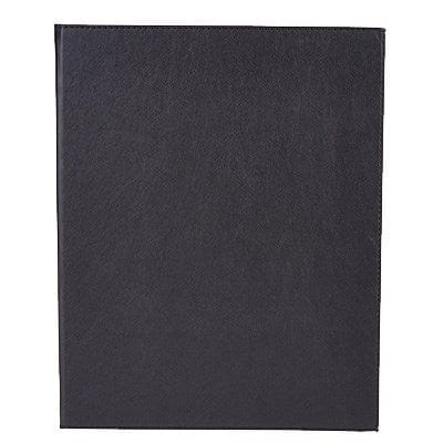Winco Tabletop & Serving Each / Black Winco LMD-811BK Elegant Black Two-View Menu Cover for 8-1/2 x 11 Inserts | Denson CFE