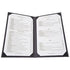 Winco Tabletop & Serving Each / Black Winco LMD-814BK Elegant Double-Sided Menu Cover for Legal Inserts in Black | Denson CFE