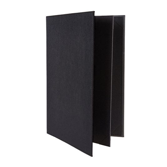 Winco Tabletop & Serving Each / Black Winco LMF-814BK Four View Black Menu Cover for Legal Size Inserts | Denson CFE