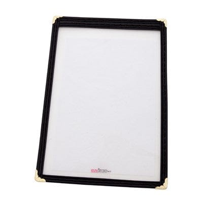 Winco Tabletop & Serving Each / Black Winco PMC-5K Premium Black Menu Cover for 5x8 Inch Inserts | Denson CFE