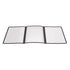 Winco Tabletop & Serving Each / Black Winco PMCT-9K Elegant Triple Fold Menu Cover 9.5 x 12.125 Black | Denson CFE